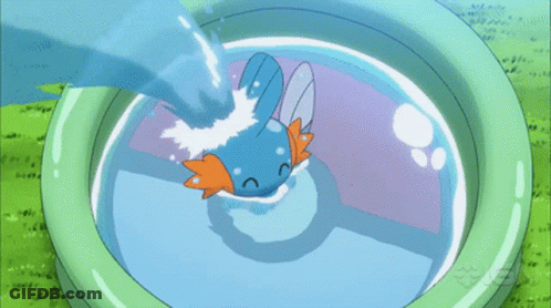 Cartoon Character Swimming In Pool GIF