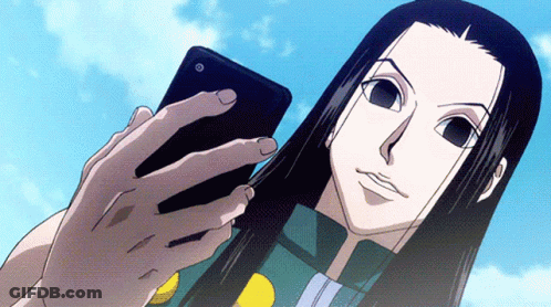 Cartoon Character Taking Selfie With Phone GIF