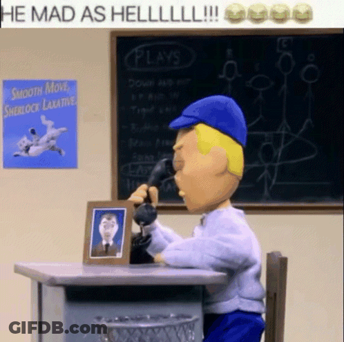Cartoon Character Talking On Phone GIF