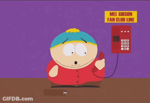 Cartoon Character Talking On Red Phone Mel Gibson Fan Club GIF
