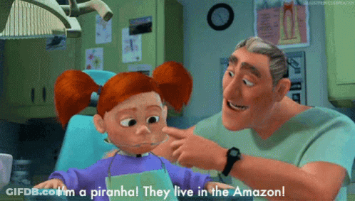 Cartoon Character Talking To Little Girl GIF