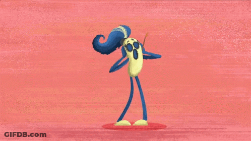 Cartoon Character Then He Goes To School GIF