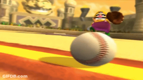 Cartoon Character Throwing Baseball With Glove GIF