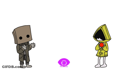 Cartoon Character Throwing Red Ball At Another GIF