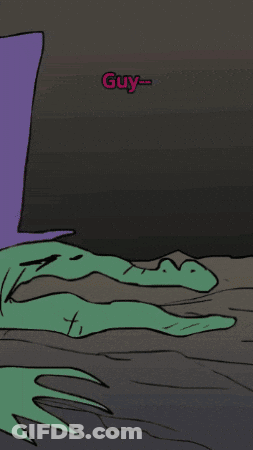 Cartoon Character Thumbs Up With Words Guy's Night GIF