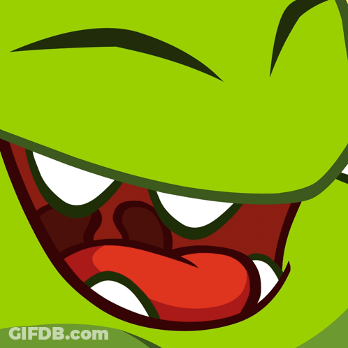 Cartoon Character Tongue Out Close Up GIF
