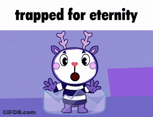 Cartoon Character Trapped In Prison Cell GIF