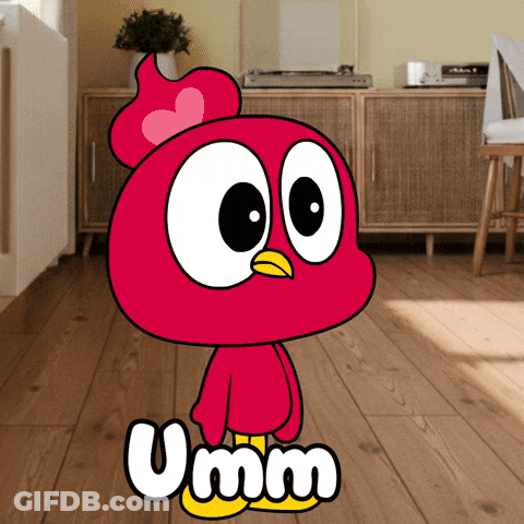 Cartoon Character Umm Standing In Room GIF