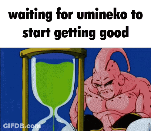 Cartoon Character Waiting For Umineko GIF