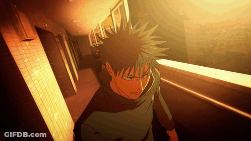 Cartoon Character Walking Down Dark Hallway GIF