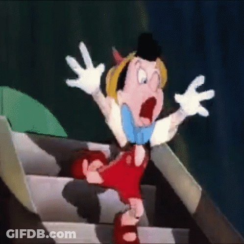 Cartoon Character Walking Down Stairs GIF