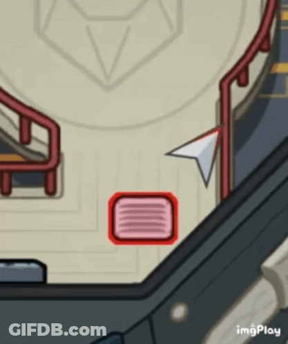Cartoon Character Walking Past Lazar Sign GIF