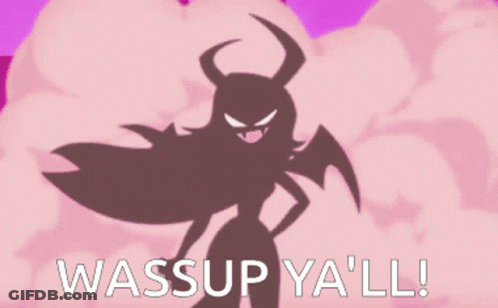 Cartoon Character Wassup Ya'll GIF