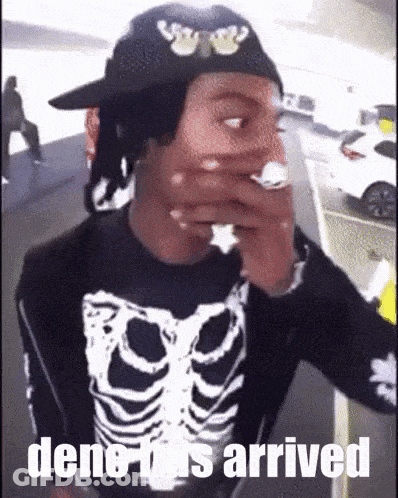 Cartoon Character Waving Near Powdered Colour Can GIF