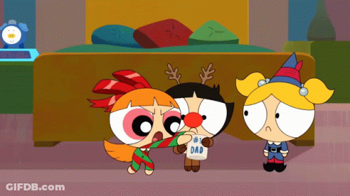 Cartoon Character Wearing #1 Dad Sweater GIF