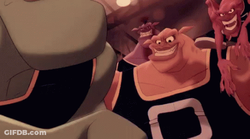 Cartoon Character Wearing Black Jersey With O GIF