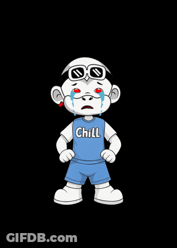 Cartoon Character Wearing Chill Shirt GIF