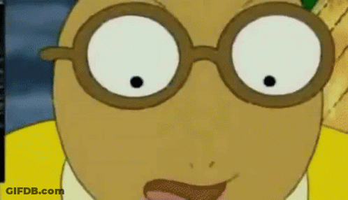 Cartoon Character Wearing Glasses GIF
