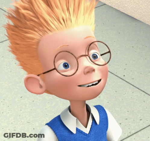 Cartoon Character Wearing Glasses GIF
