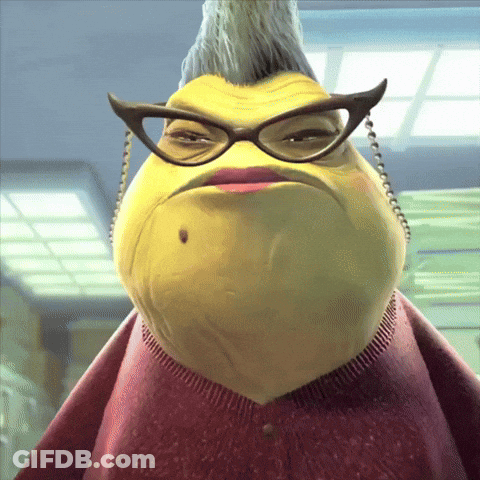 Cartoon Character Wearing Glasses And Pink Sweater GIF
