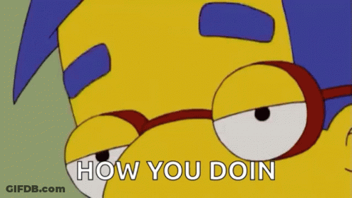 Cartoon Character Wearing Glasses How You Doin GIF