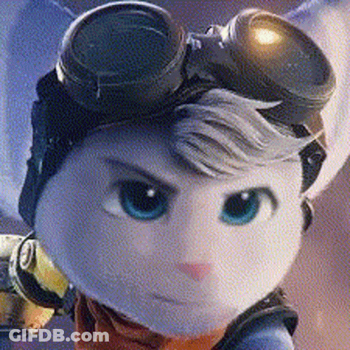 Cartoon Character Wearing Goggles And Hat GIF