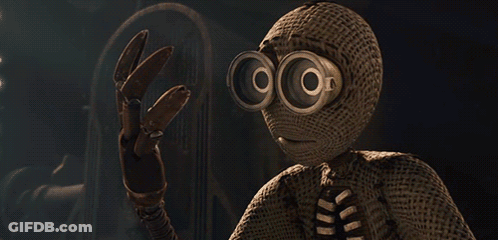 Cartoon Character Wearing Goggles And Mask GIF