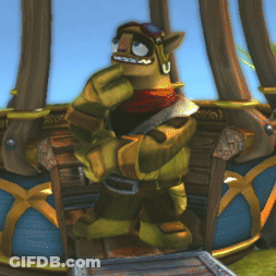 Cartoon Character Wearing Goggles And Scarf GIF