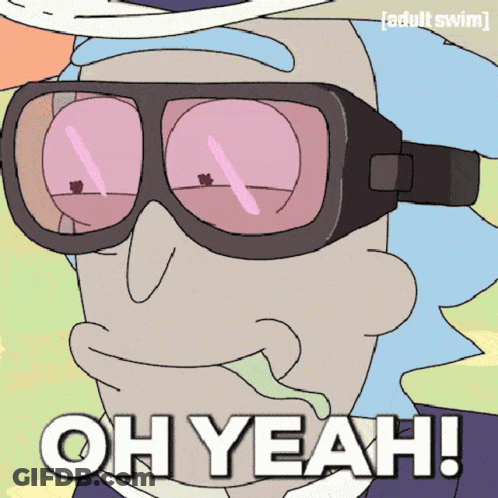 Cartoon Character Wearing Goggles Oh Yeah GIF