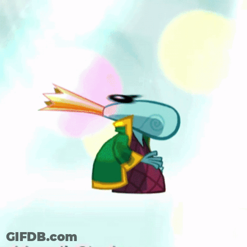 Cartoon Character Wearing Green And Purple Jackets GIF