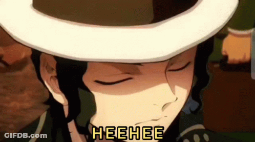 Cartoon Character Wearing Hat Saying Heehee GIF