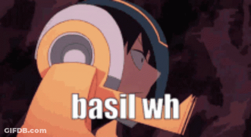 Cartoon Character Wearing Headphones Basil GIF