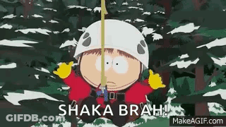 Cartoon Character Wearing Helmet Holding Rope In Forest GIF