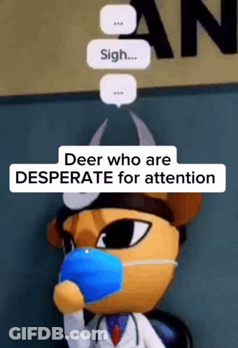Cartoon Character Wearing Mask Says Sigh GIF