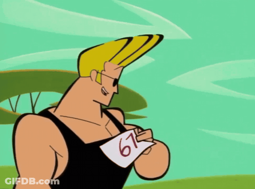 Cartoon Character Wearing Number 67 Shirt GIF