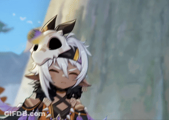 Cartoon Character Wearing Skull Mask GIF