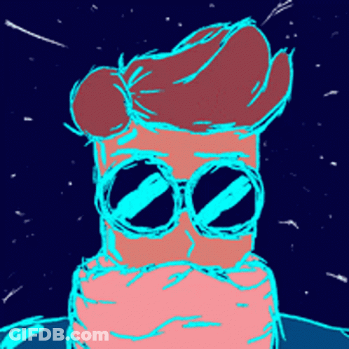 Cartoon Character Wearing Sunglasses And Hat GIF