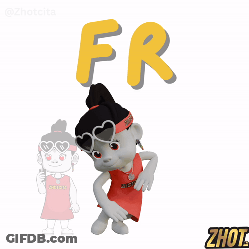 Cartoon Character Wearing Sunglasses And Headband GIF