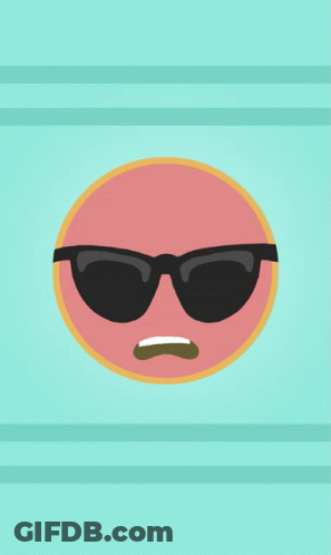 Cartoon Character Wearing Sunglasses And Red Mask GIF
