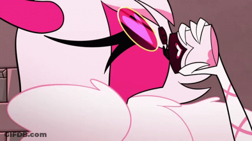 Cartoon Character Wearing Sunglasses And Ring GIF