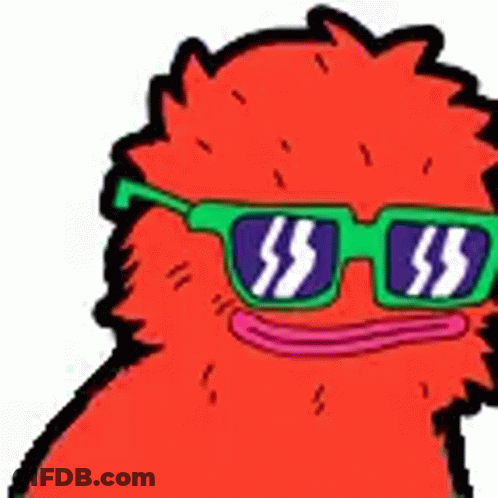 Cartoon Character Wearing Sunglasses GIF