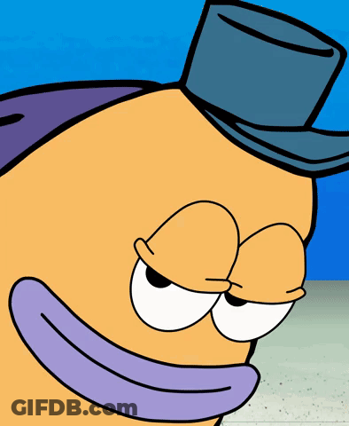 Cartoon Character Wearing Top Hat GIF