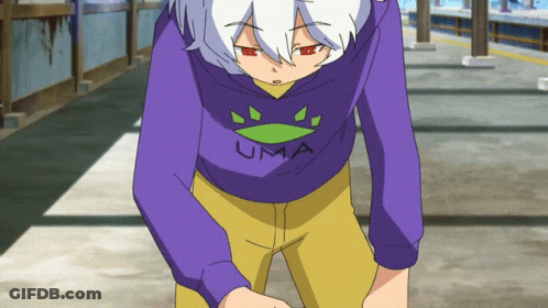 Cartoon Character Wearing Uma Purple Shirt GIF