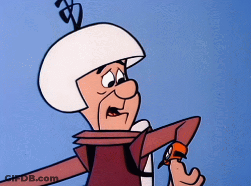 Cartoon Character Wearing White Helmet And Holding Watch GIF