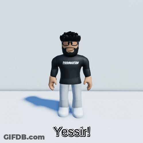 Cartoon Character Wearing Yessir Shirt GIF