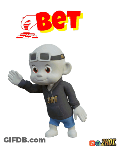 Cartoon Character Wearing Zhot Hoodie GIF