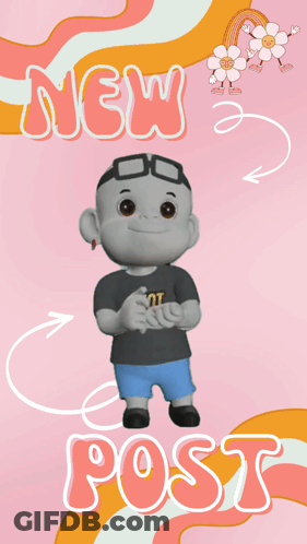 Cartoon Character Wearing Zhot Shirt GIF