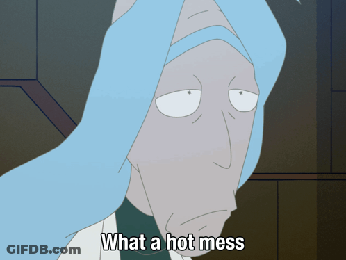 Cartoon Character What A Hot Mess GIF