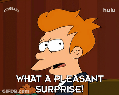 Cartoon Character What A Pleasant Surprise Futurama Logo GIF
