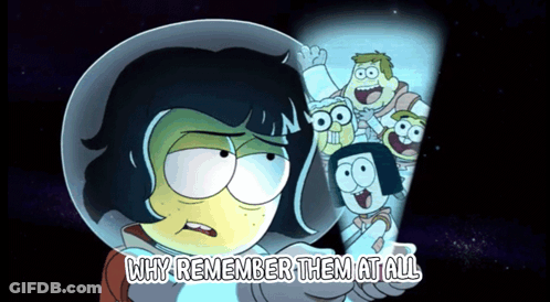 Cartoon Character Why Remember Them At All GIF